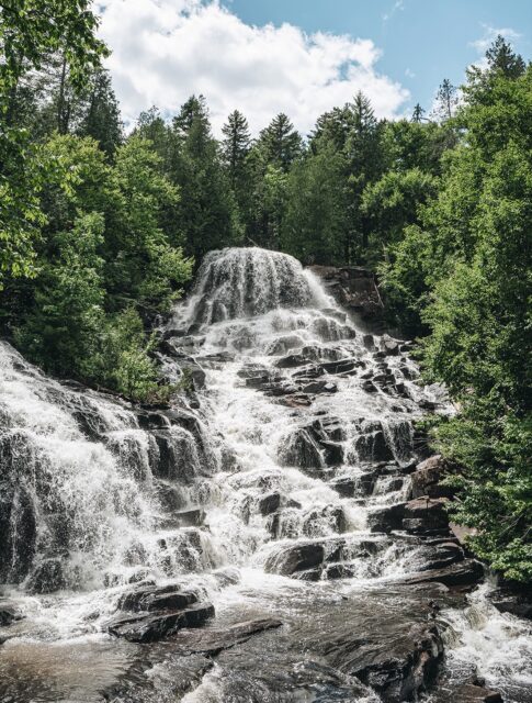 Les chutes Waber font partie des plus belles randonnées du parc national de la Mauricie... et elles se méritent 🛶🥾

Pour y accéder l’aventure commence en canot depuis l’aire de pique-nique du lac Wapizagonke (où se trouve aussi le centre de location), puis ensuite il faut entamer une randonnée à pied pour arriver jusqu’aux chutes ! Et la récompense est à la hauteur car les chutes sont vraiment magnifiques 🥹 Ensuite je te conseille vivement de continuer un tout petit peu plus loin jusqu’au belvédère Anticagamac, la vue vaut vraiment le détour ! Après ça il te restera à reprendre le chemin du retour ☺️

⚠️ Avant pour la randonnée il était possible de faire une boucle, mais une partie du sentier est actuellement fermée. Il faut donc revenir par le même chemin. Tu peux toujours vérifier sur le site de Parcs Canada avant ton départ, la situation peut évoluer.

Les chutes sont très populaires les fins de semaine d’été, alors si tu veux éviter la foule part tôt le matin.

Infos pratiques :
🌲 Parc national de la Mauricie
🛶 Canot : 9,2 km A/R depuis l’aire de pique-nique du lac Wapizagonke (la distance peut varier si tu arrives d’un camping du secteur)
🥾 Marche : 8 km A/R jusqu’aux chutes ou 10,8 km A/R avec le belvédère Anticagamac
⏱️ Prévoir la journée pour profiter du parcours
💦 La baignade est autorisée au pied des chutes  🚗 2h40 de Montréal I 2h30 de Québec 🐶 Chiens non autorisés 🎟️ Entrée gratuite Parcs Canada jusqu’au 7 septembre

Alors est-ce que cette randonnée est sur ta bucket list ? 🥹

👉 Retrouve toute l’aventure en story à la une dans Québec 2🌲