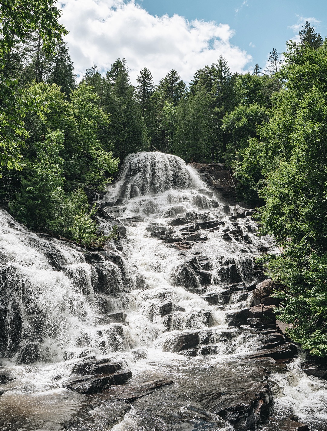 Les chutes Waber font partie des plus belles randonnées du parc national de la Mauricie... et elles se méritent 🛶🥾

Pour y accéder l’aventure commence en canot depuis l’aire de pique-nique du lac Wapizagonke (où se trouve aussi le centre de location), puis ensuite il faut entamer une randonnée à pied pour arriver jusqu’aux chutes ! Et la récompense est à la hauteur car les chutes sont vraiment magnifiques 🥹 Ensuite je te conseille vivement de continuer un tout petit peu plus loin jusqu’au belvédère Anticagamac, la vue vaut vraiment le détour ! Après ça il te restera à reprendre le chemin du retour ☺️

⚠️ Avant pour la randonnée il était possible de faire une boucle, mais une partie du sentier est actuellement fermée. Il faut donc revenir par le même chemin. Tu peux toujours vérifier sur le site de Parcs Canada avant ton départ, la situation peut évoluer.

Les chutes sont très populaires les fins de semaine d’été, alors si tu veux éviter la foule part tôt le matin.

Infos pratiques :
🌲 Parc national de la Mauricie
🛶 Canot : 9,2 km A/R depuis l’aire de pique-nique du lac Wapizagonke (la distance peut varier si tu arrives d’un camping du secteur)
🥾 Marche : 8 km A/R jusqu’aux chutes ou 10,8 km A/R avec le belvédère Anticagamac
⏱️ Prévoir la journée pour profiter du parcours
💦 La baignade est autorisée au pied des chutes  🚗 2h40 de Montréal I 2h30 de Québec 🐶 Chiens non autorisés 🎟️ Entrée gratuite Parcs Canada jusqu’au 7 septembre

Alors est-ce que cette randonnée est sur ta bucket list ? 🥹

👉 Retrouve toute l’aventure en story à la une dans Québec 2🌲